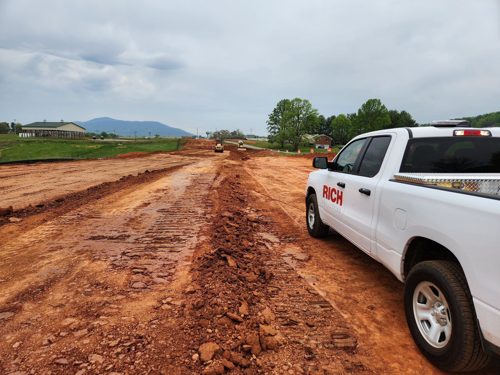 Summit View Connector Road construction, Franklin County, Virginia